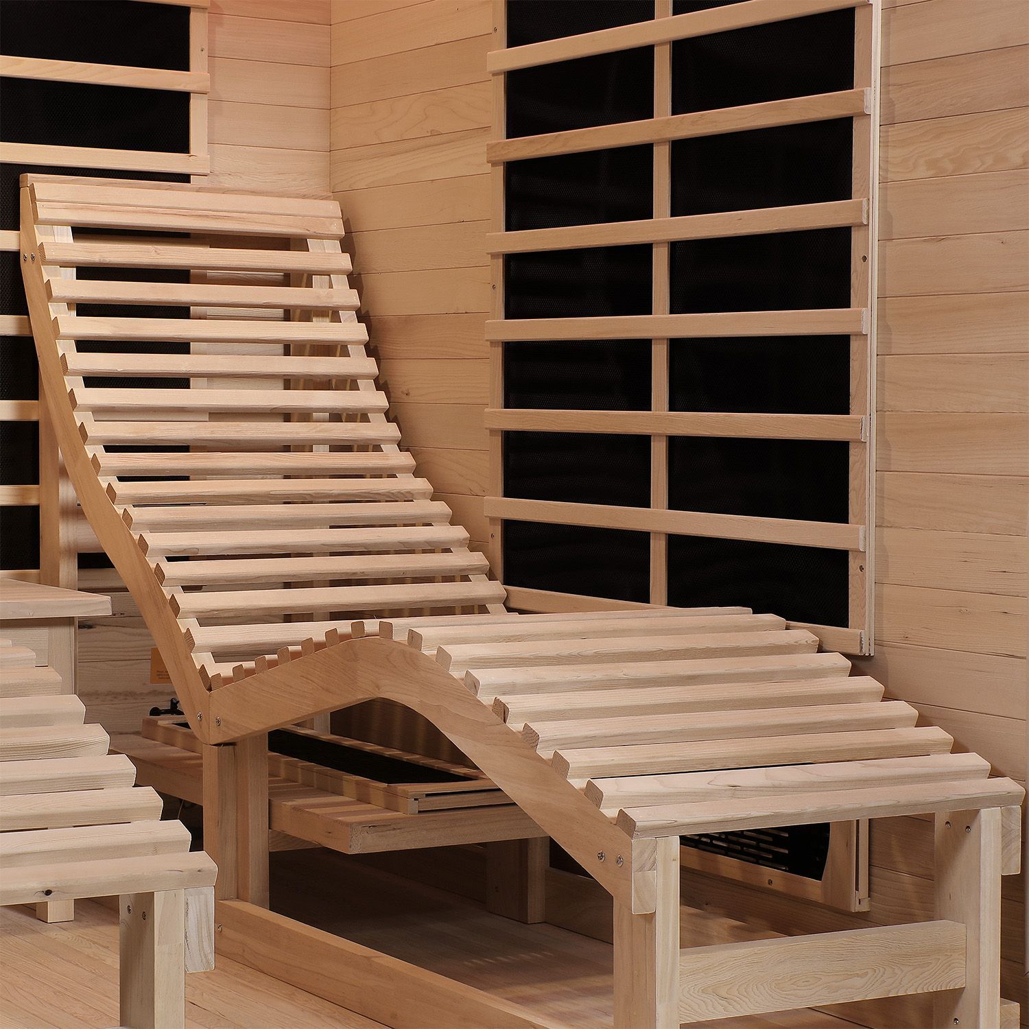 Artsauna Infrarotkabine Wärmekabine Billund Flächenstrahler & Hemlockholz