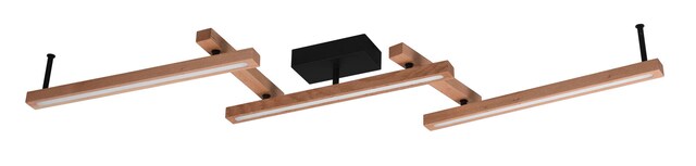Bellari Deckenleuchte braun 626410530, B/H/T: 180 / 13,5 / 10 cm