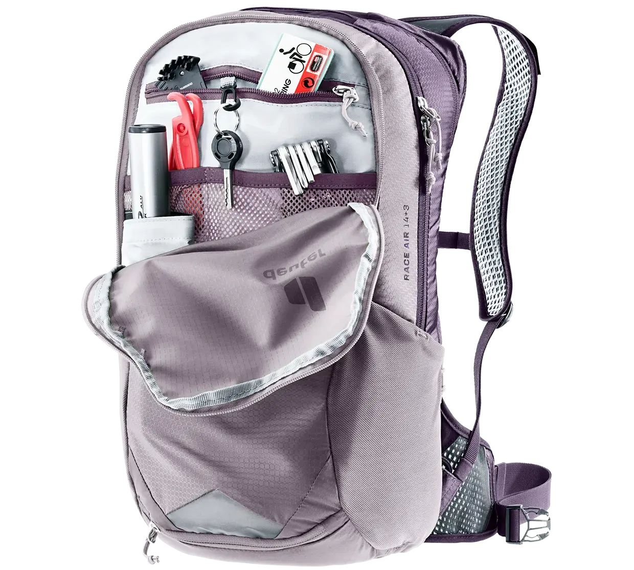 Deuter Race Air 14+3 Fietsrugzak Paars