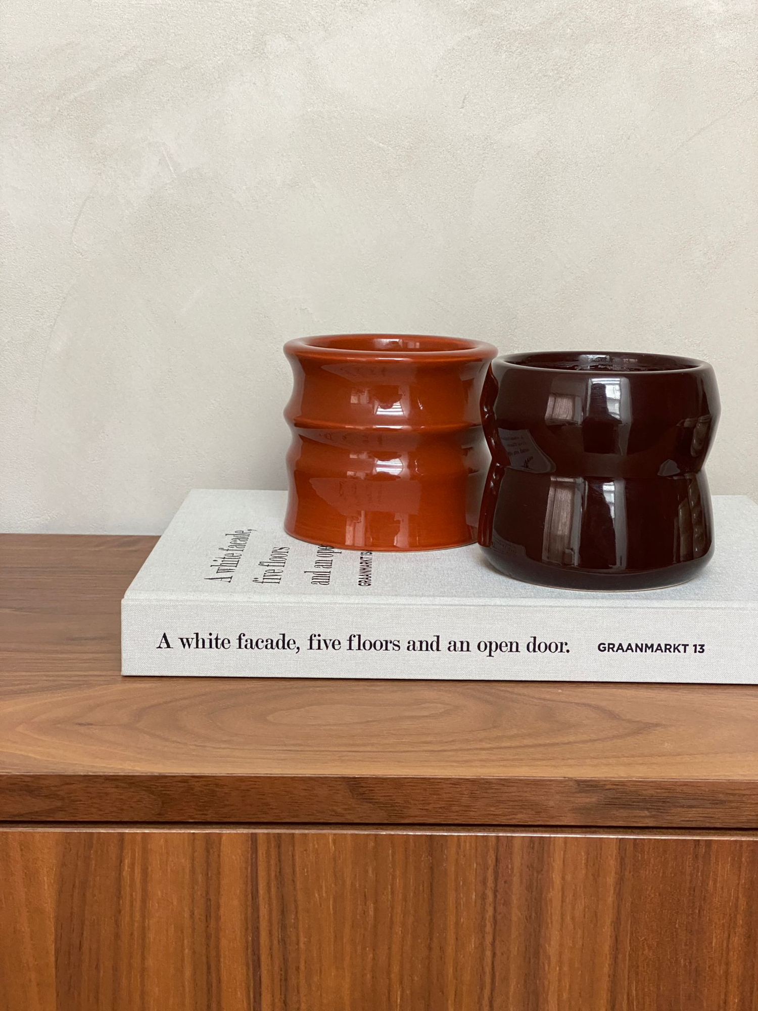 Kaars Shape 01.02 Candle & Happy lid Terra Shape 01.02 Candle & Happy lid Terra - Wild Fig