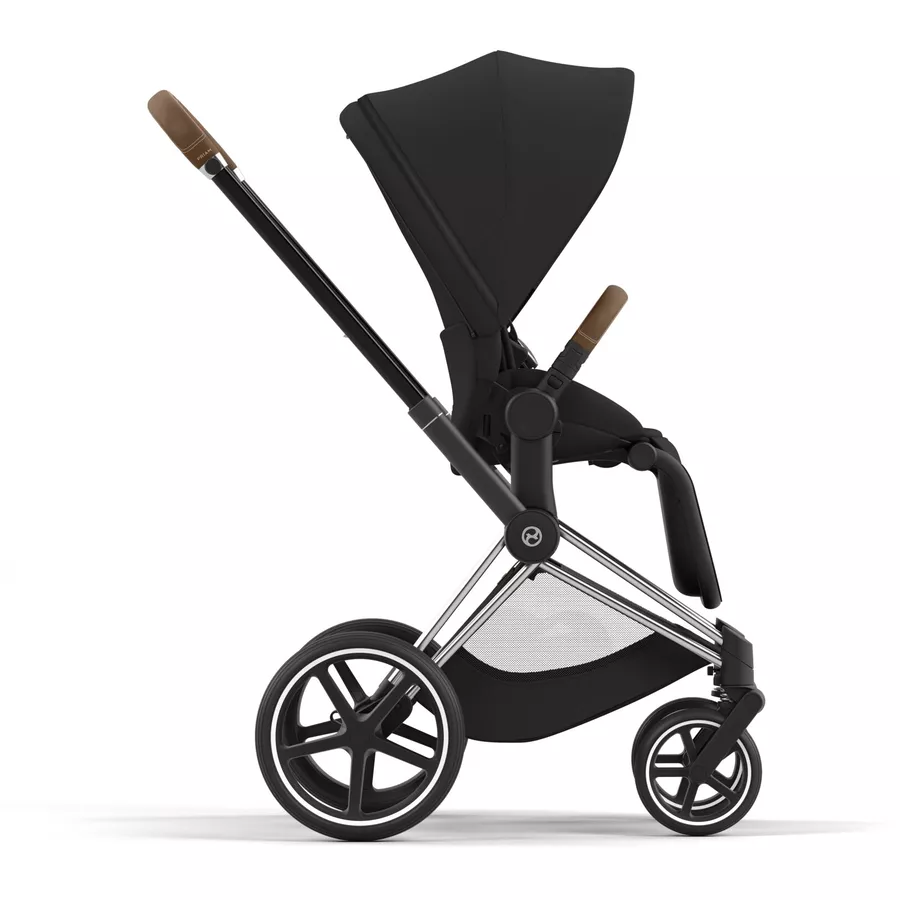 cybex PLATINUM Kombikinderwagen New Priam Chrome Brown Sepia Black