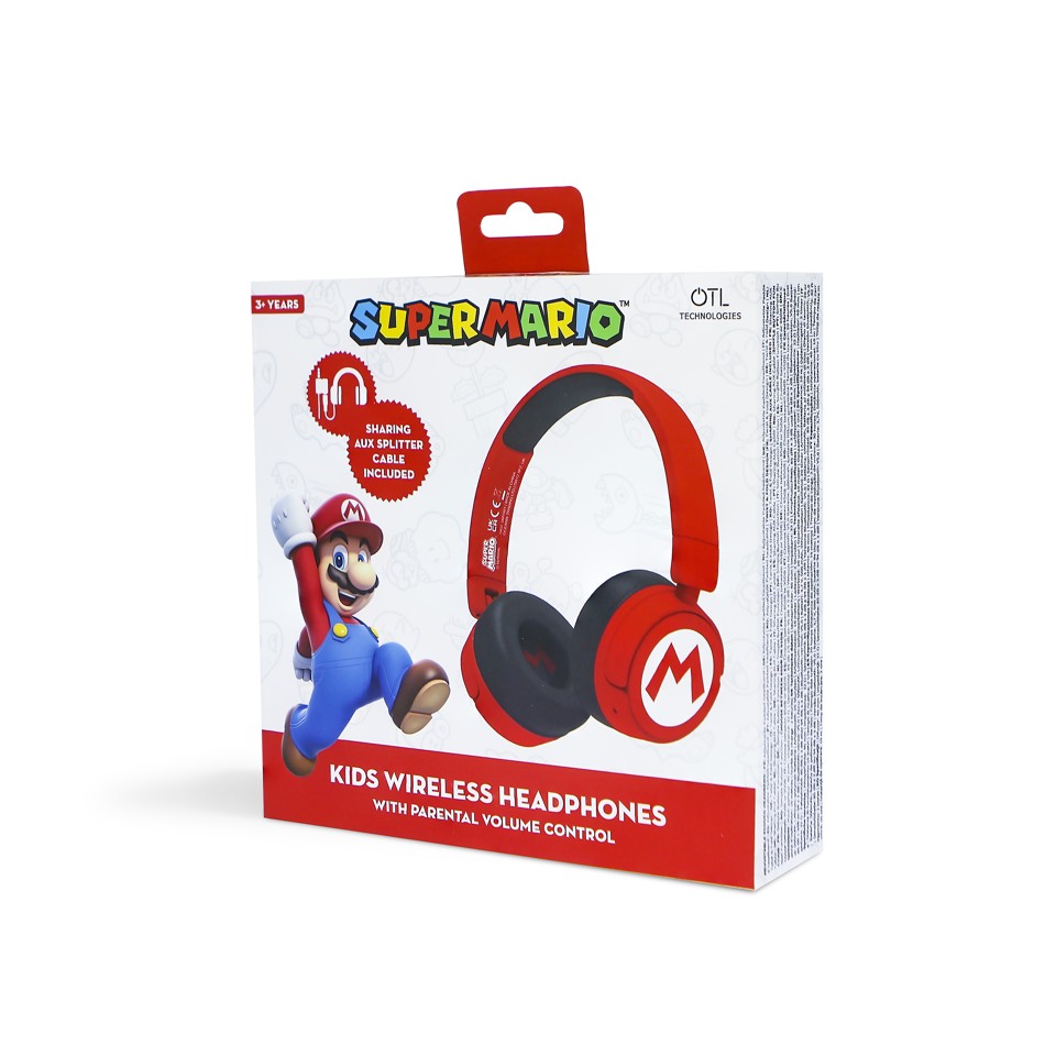 OTL - Super Mario Red Kids Wireless Headphones