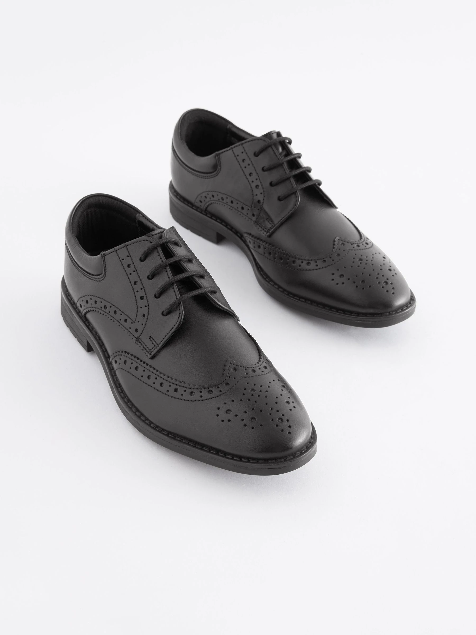 Zwart - Leren veterbrogues