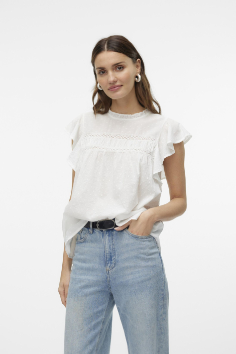 Vero Moda ecru dames t-shirt