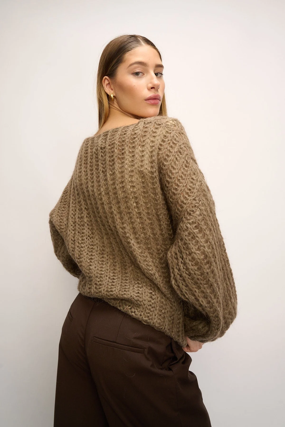 Noella Joseph Knit Sweater 143 brown