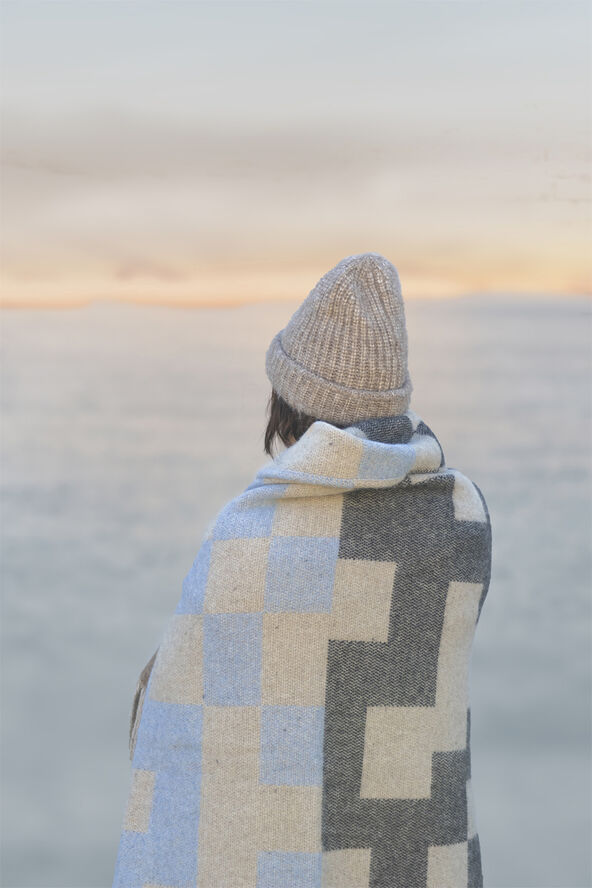 Mette Ditmer MAZE throw Light blue