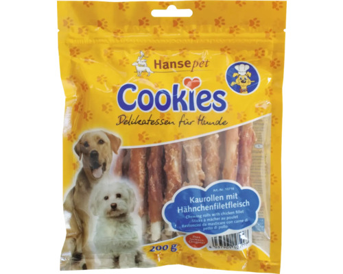 Hondenkoekjes, kipfilet op een kauwrol, 200 g