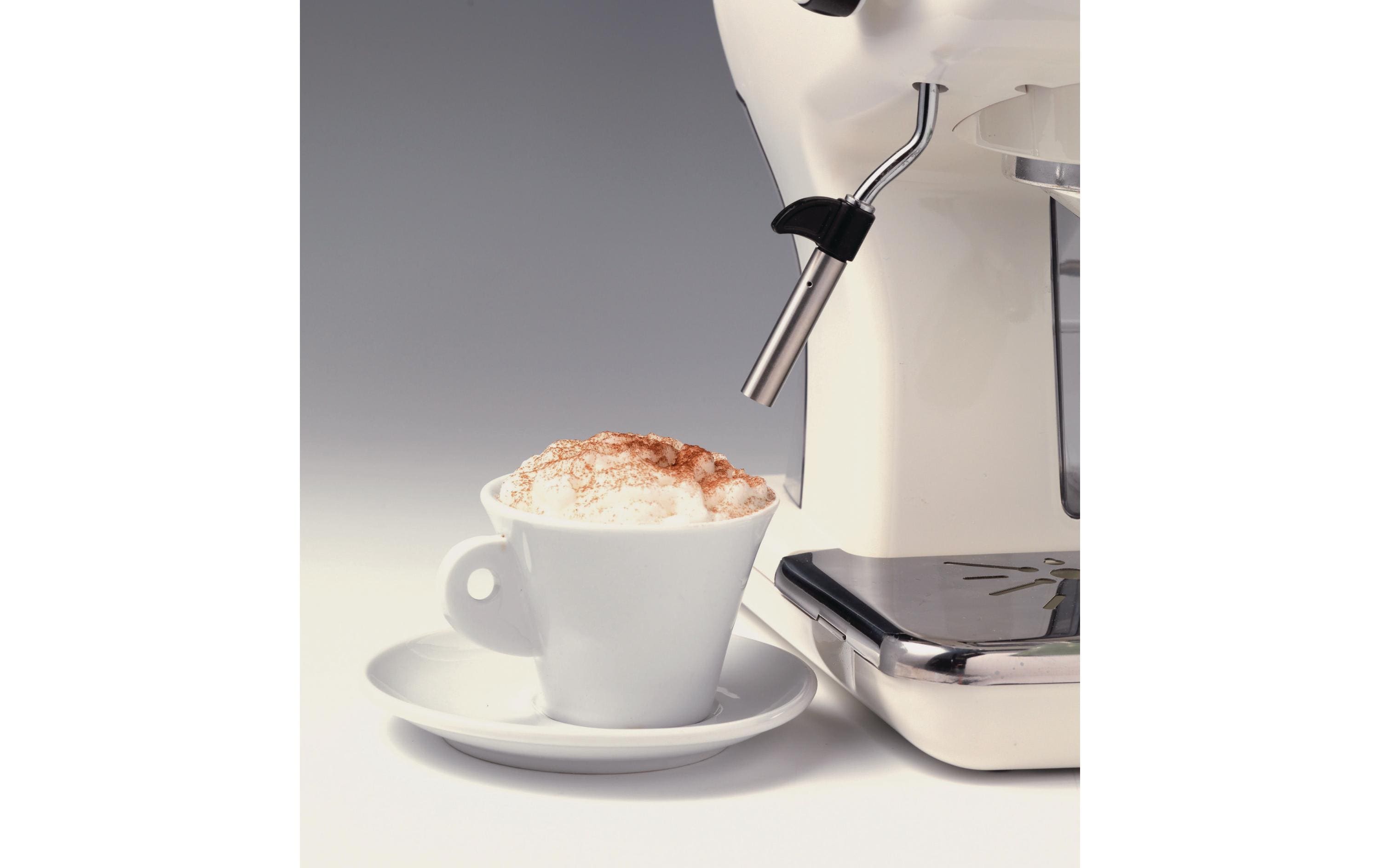 Portionskaffeemaschine Vintage Beige<br>Elegante und vielseitige Espressomaschine im Vintage Look