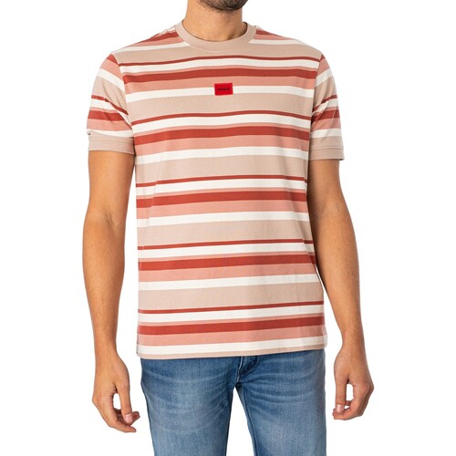 BOSS - Camiseta Diragolino Rosa