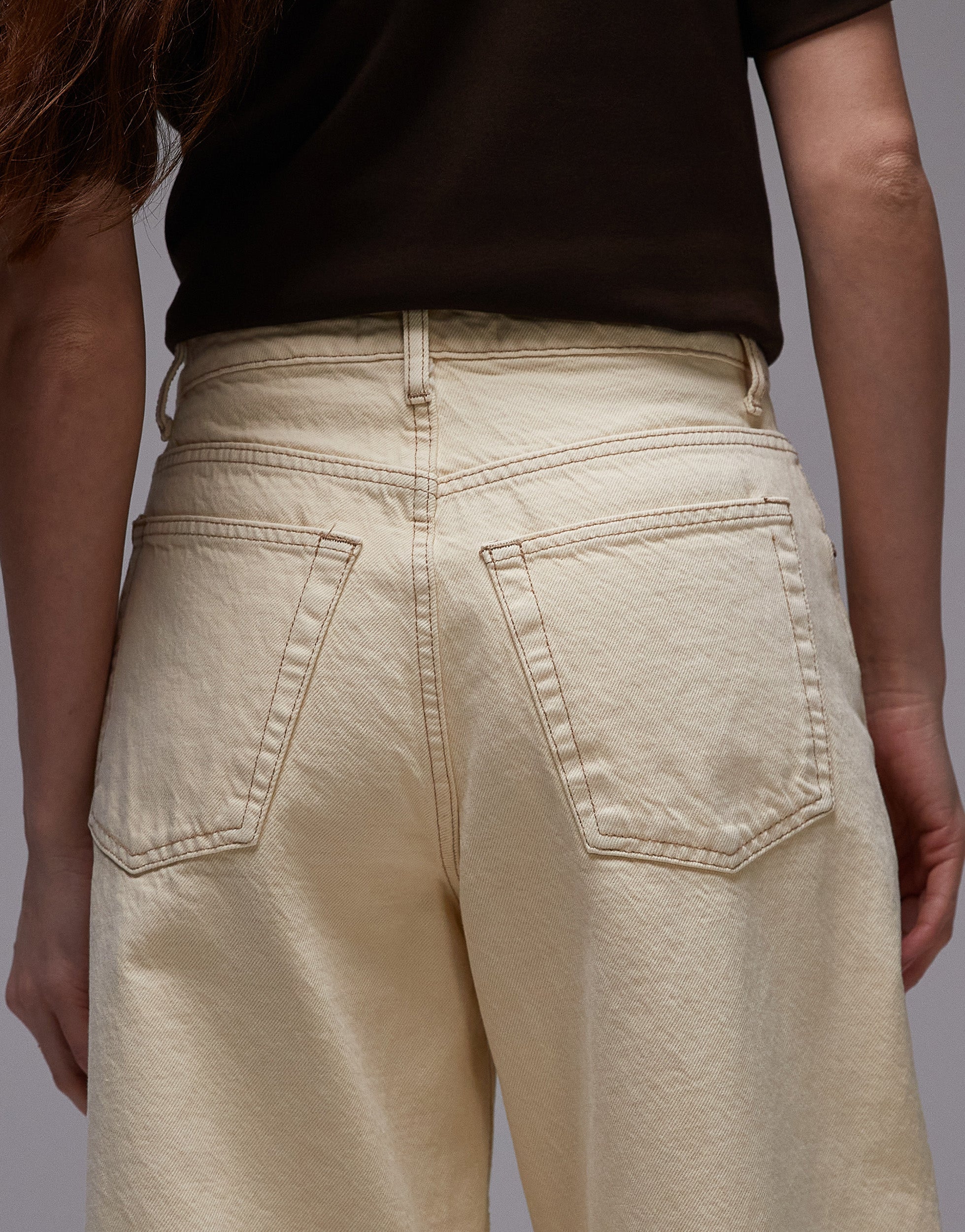 TOPSHOP Mid waist Barrel fit Jeans
