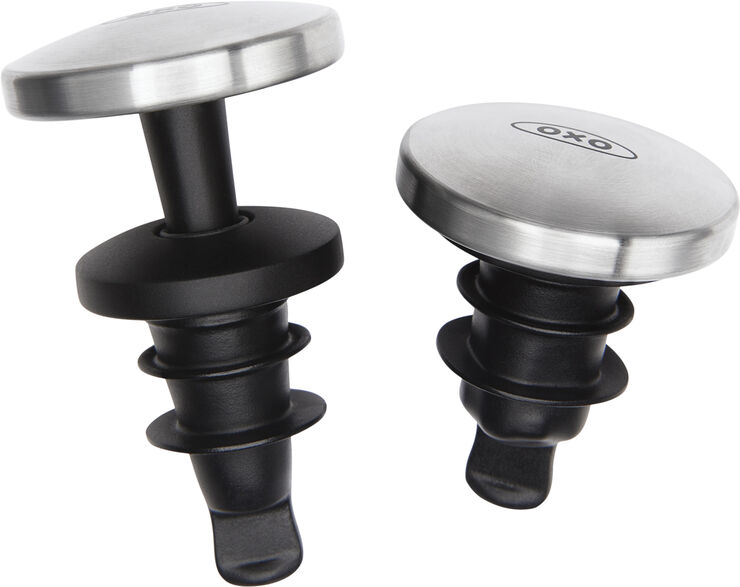 OXO SteeL Selvlukkende Vinprop, x2