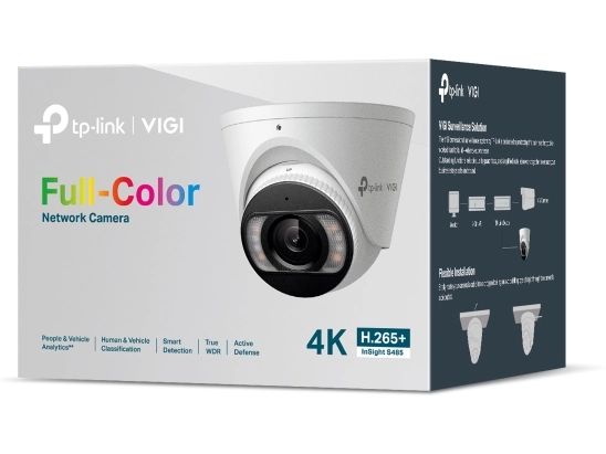 TP-Link Netzwerkkamera VIGI InSight S485 4 mm Fixed Lens Turret IP-Sicherheitskamera 3840 x 2160 Pixel