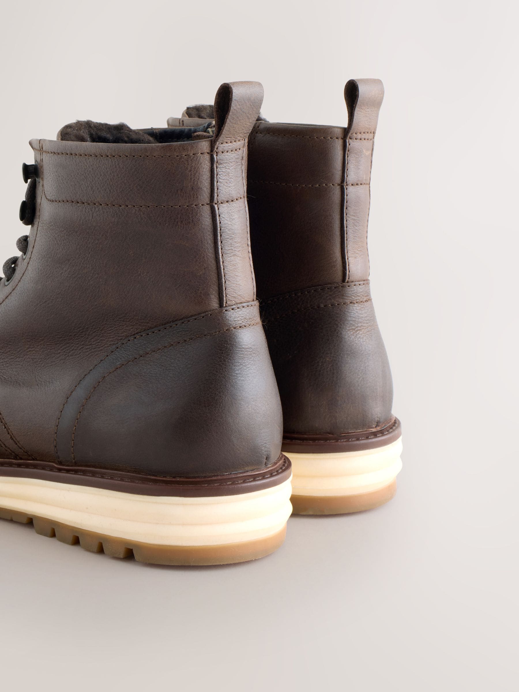 Bruin - Tall Leather Apron Toe Boots