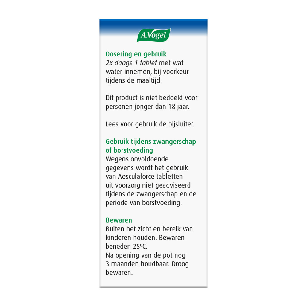 A.Vogel Aesculaforce 30 tabletten