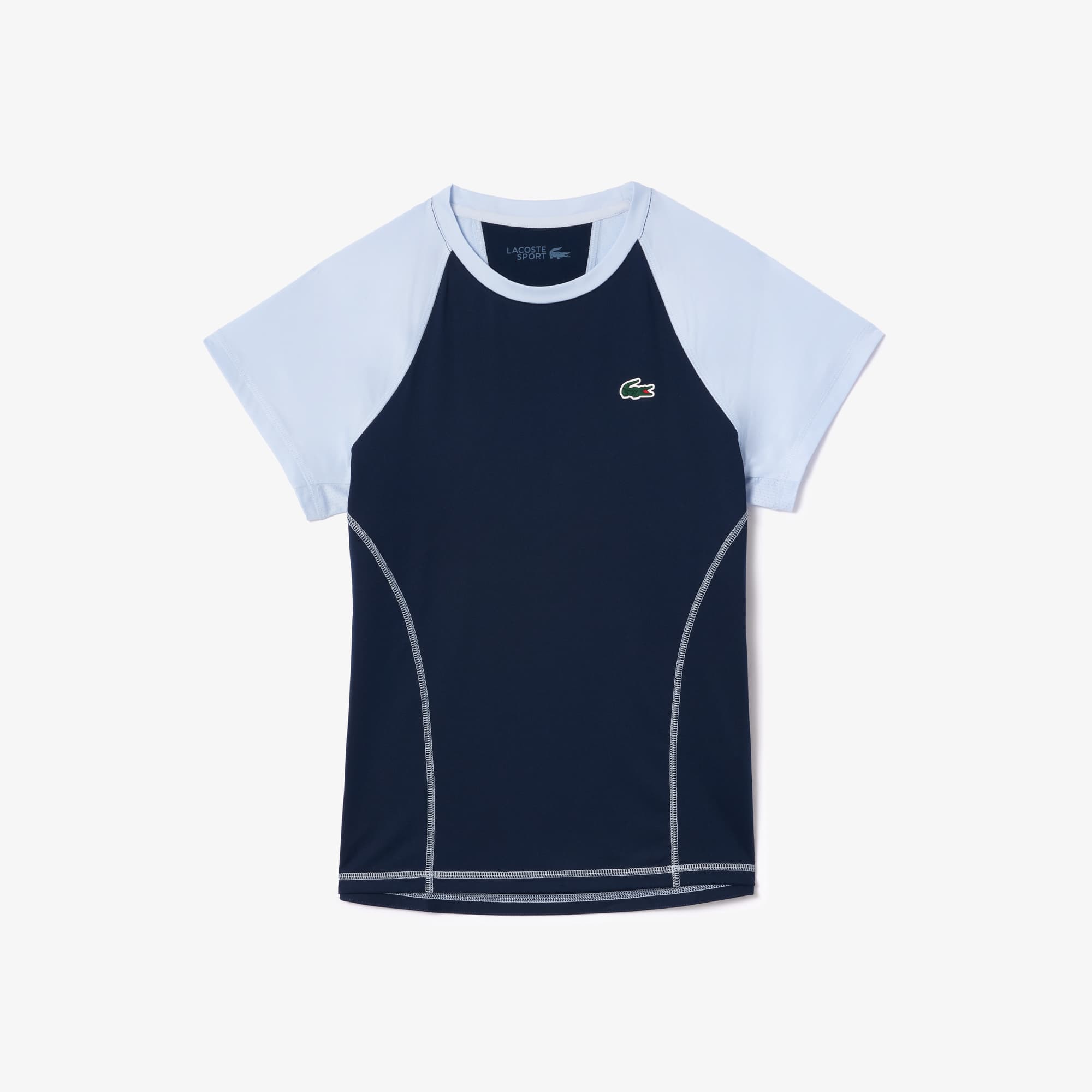 T-shirt Sport slim fit Ultra-Dry stretch T-Shirts - Bleu - Lacoste - Femme