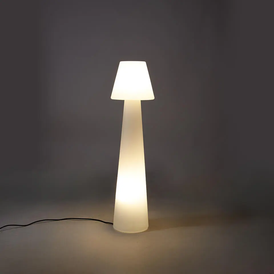 Qazqa staande buitenlampen katrijn wit e27