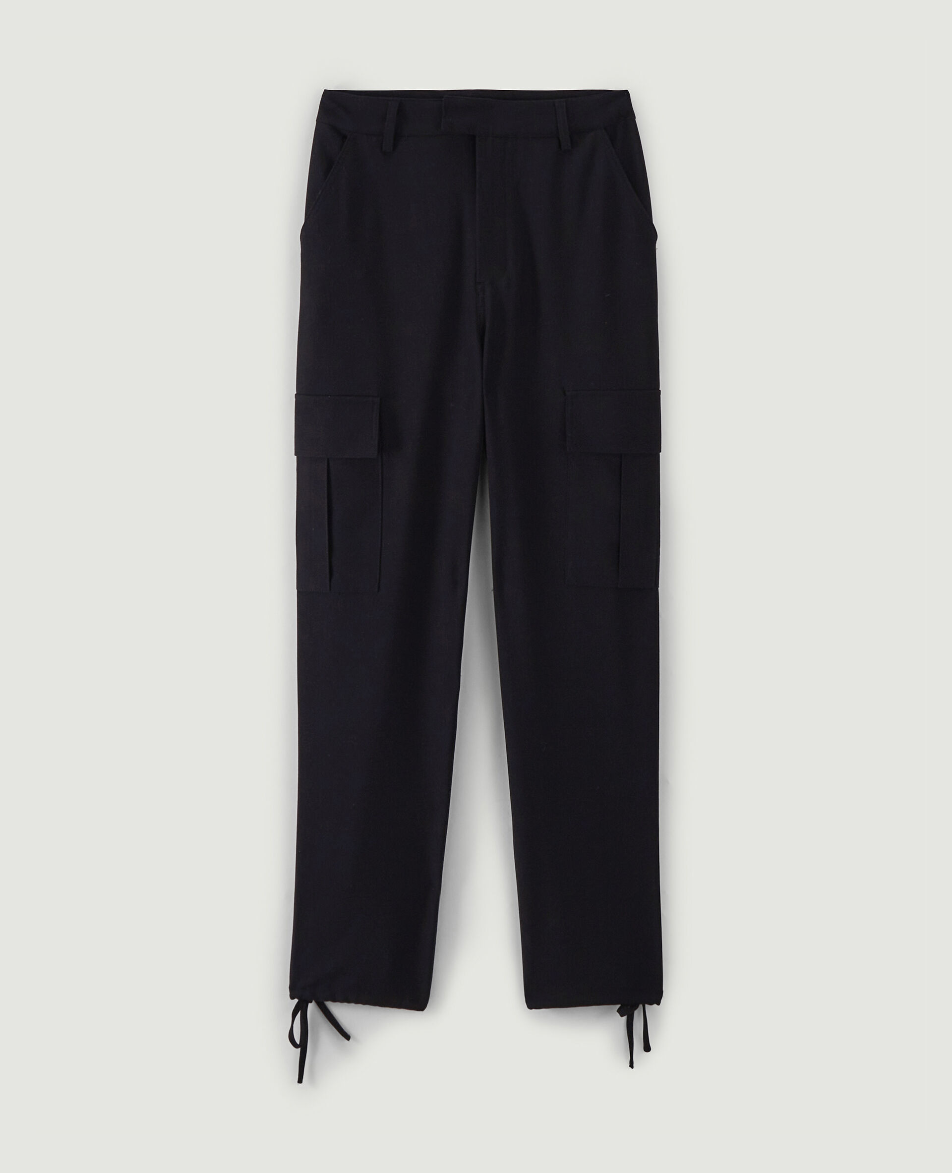 Pantalon cargo bas resserrables - Noir