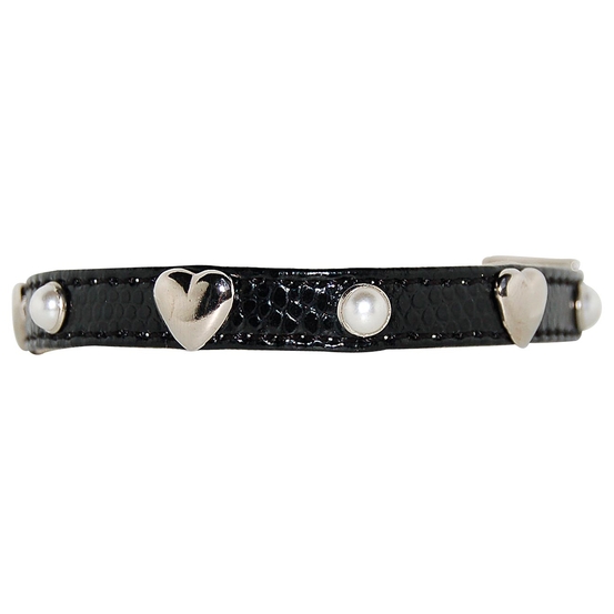 Collier original cœur noir pour chat