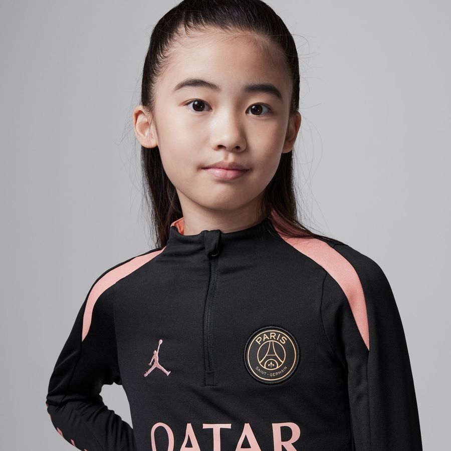 Paris Saint-Germain Maillot d'Entraînement Dri-FIT Strike Drill 3ème - Noir/Rose Enfant