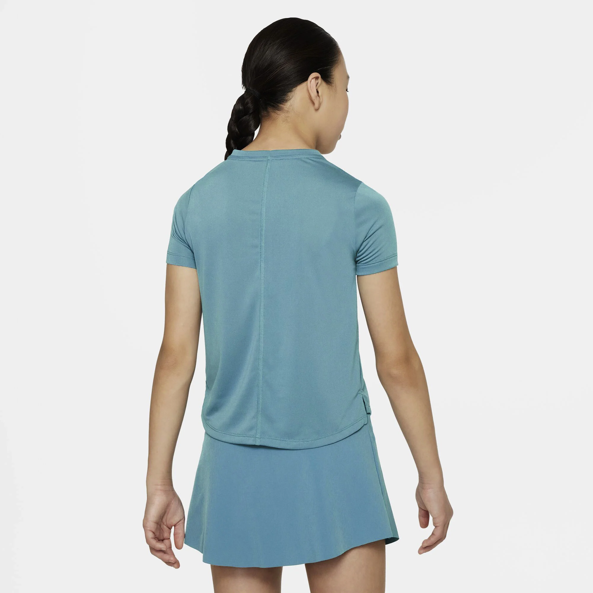 Nike Dri-Fit One T-shirt Filles - Bleu Petrol
