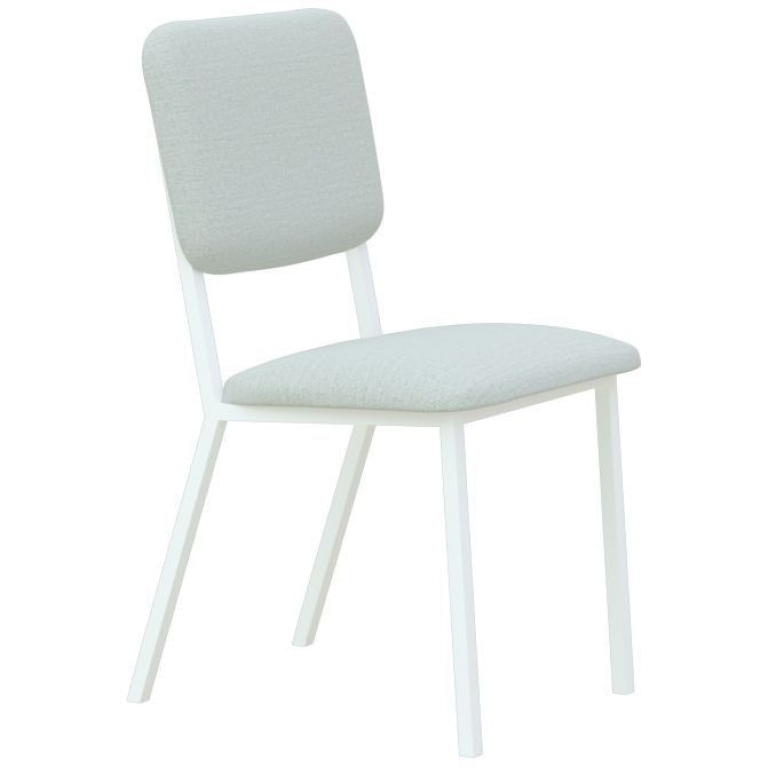 Studio HENK Co stoel met wit frame Kvadrat Hallingdal 65 - 110