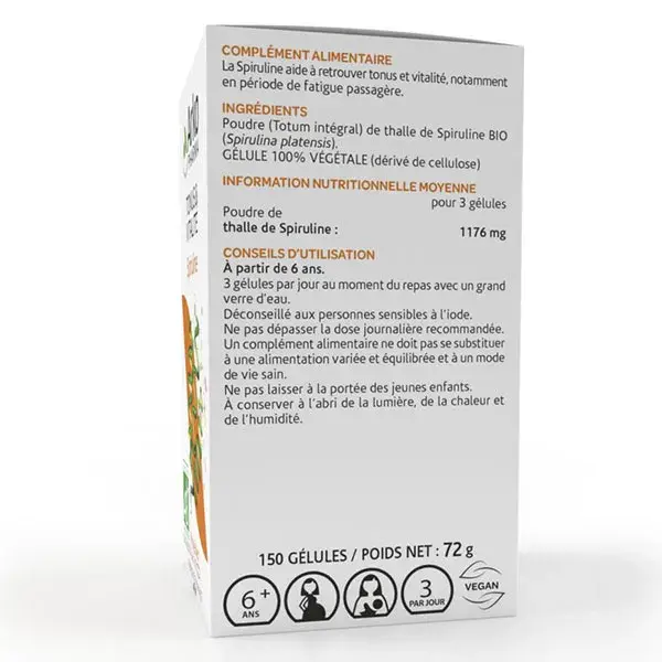 Arkopharma Arkogélules Spirulina Orgânica 150 cápsulas
