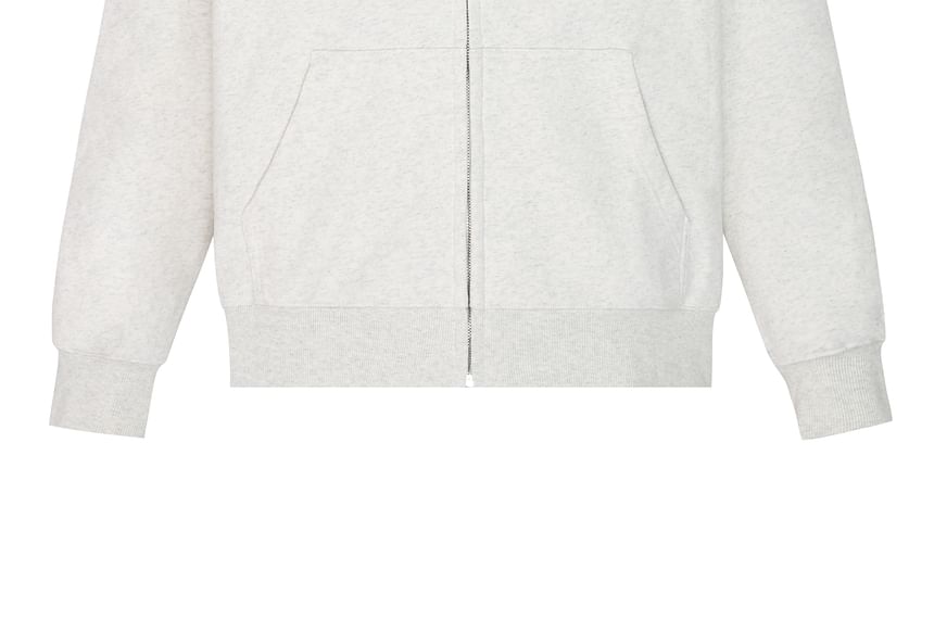 Fanoy - Hoodie met geborduurde ruitenvoering en rits
