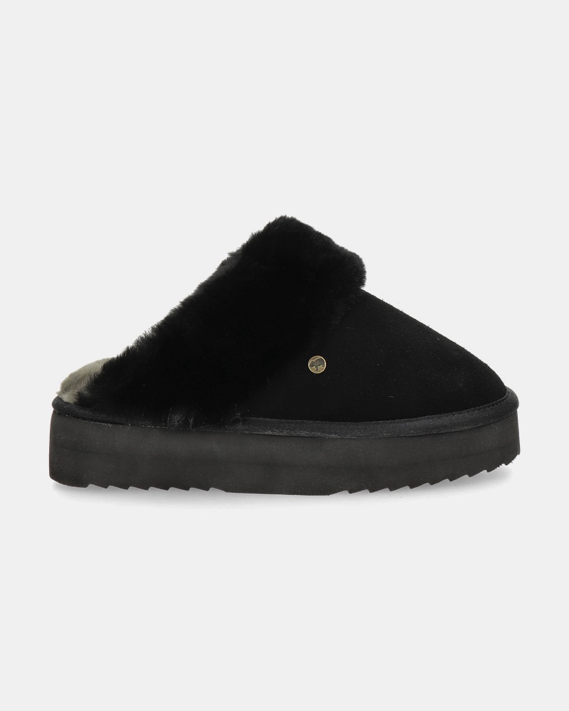 Warmbat Australia Flurry Plateau Pantoffels  - zwart