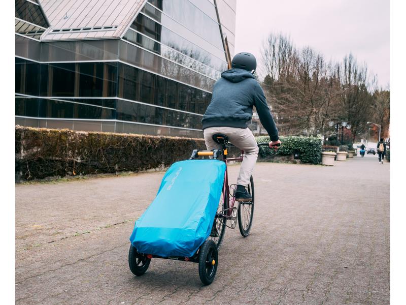 Burley Regenverdeck Travoy Blau Regenschutzhülle für Einkaufswagen
