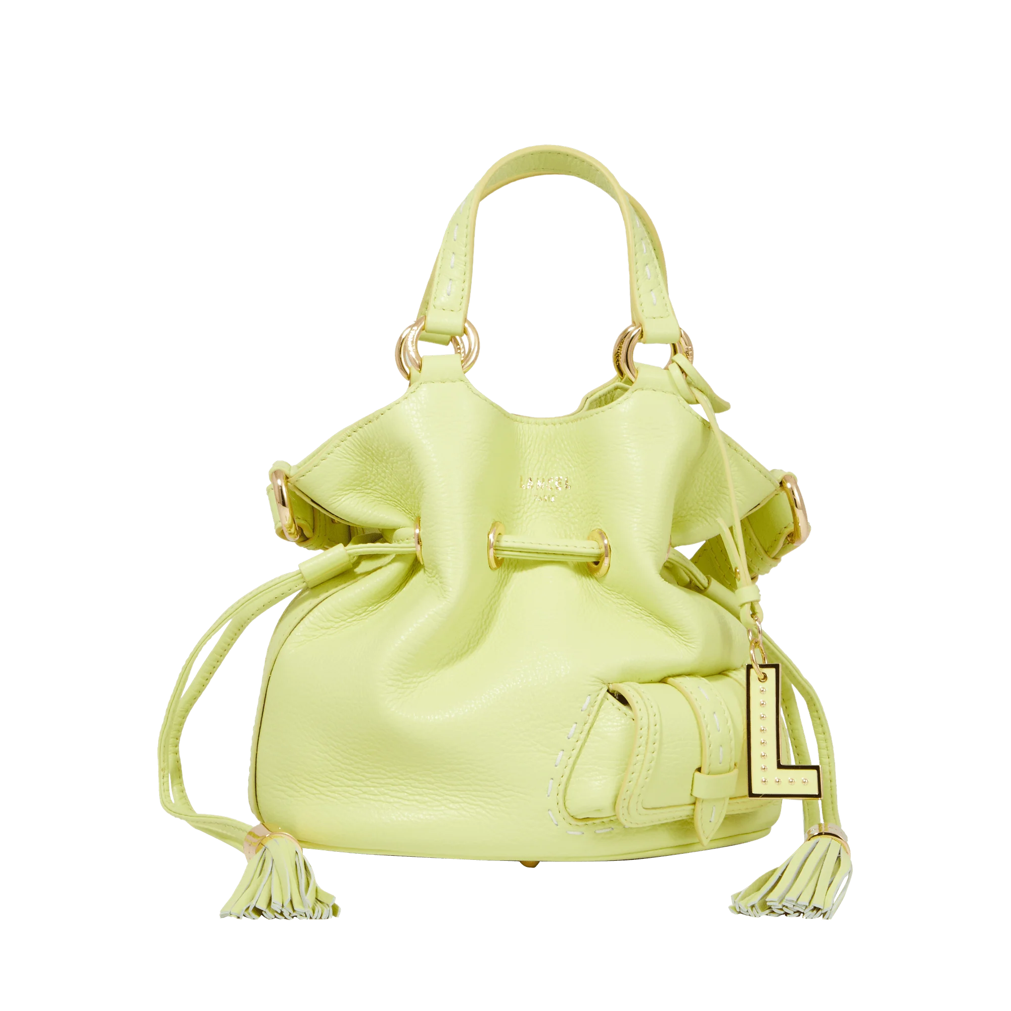S bucket bag Premier Flirt de Lancel-Citron Vert