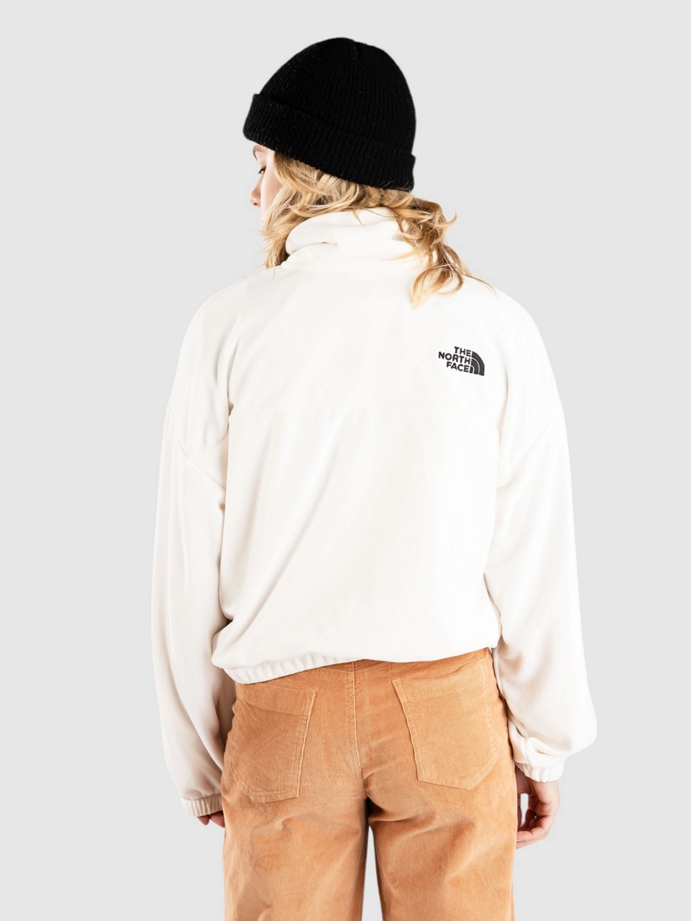 THE NORTH FACE 100 Glacier Half Zip Fleece Jacket white dune
