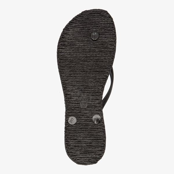 Supercracks dames teenslippers zwart