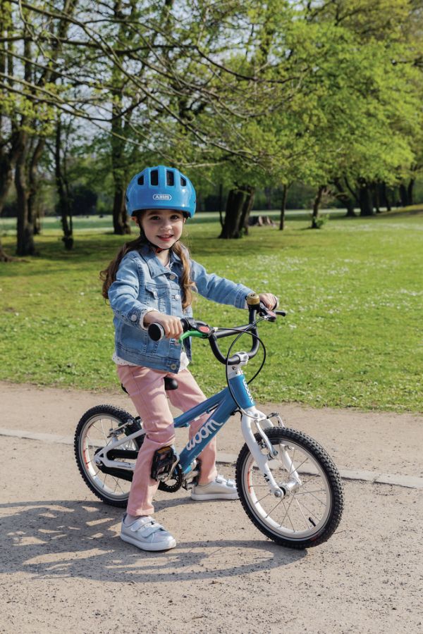 Abus Smiley 3.0 Cykelhjelm, Shiny Blue