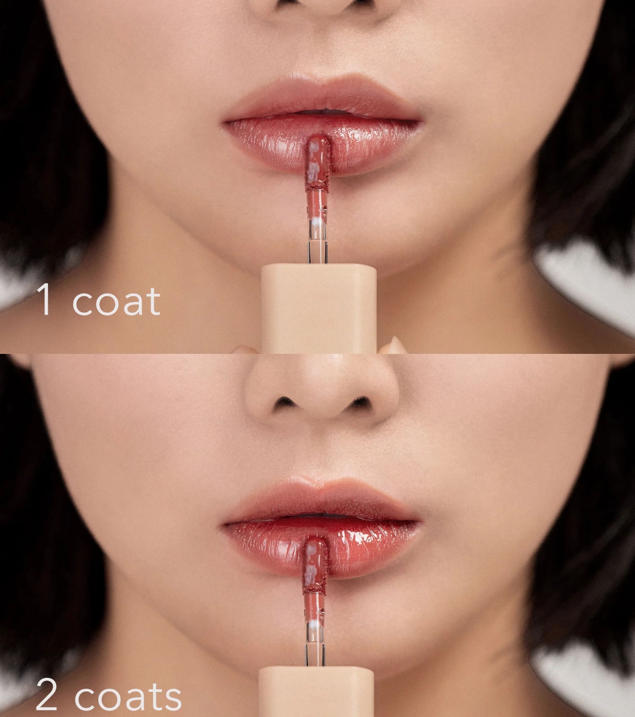 House of HUR - Lip Tint Glowy Ampoule Tint - 01: Deep Rose