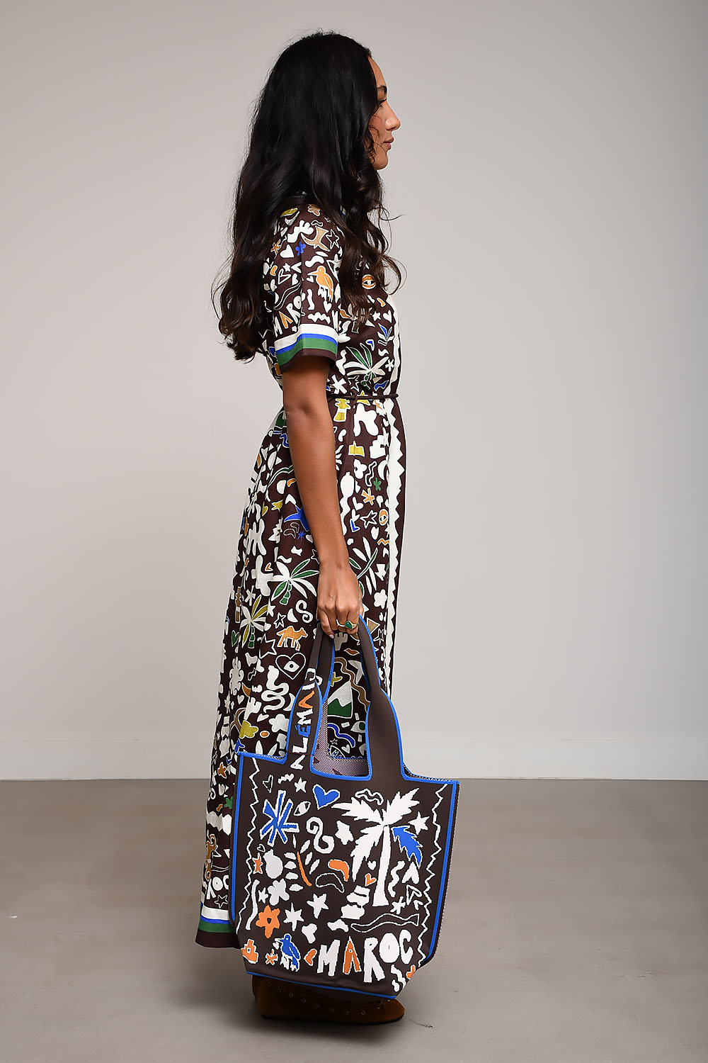 Maroc linen shirtdress