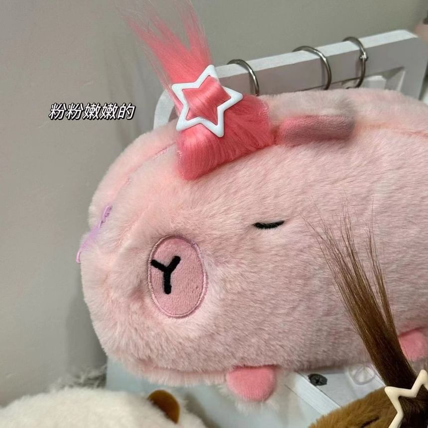Milha - Capybara Chenille Make-uptas / Etui (Diverse ontwerpen)