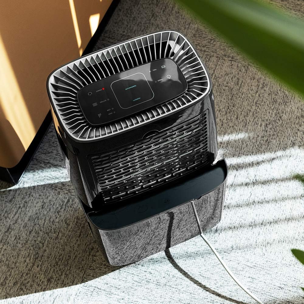 Cecotec Big Dry 4000 Expert Luftentfeuchter mit Timer 24 h, 10 L/Tag, herausnehmbarer Tank 2,5 Liter, LED-Anzeige, Schwarz (Schwarz, BigDry 4000 Expert Black)