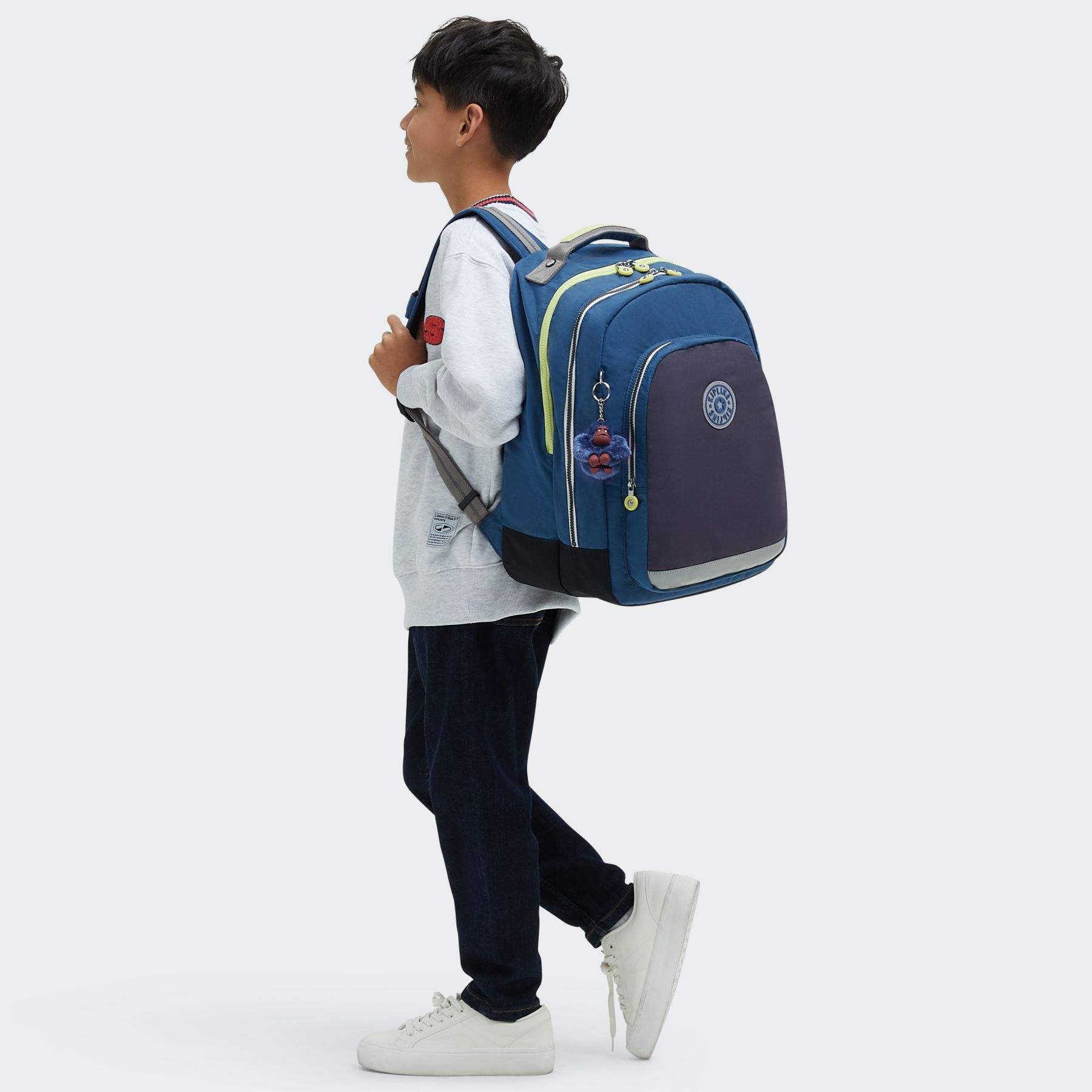 CLASS ROOM Grand sac à dos avec protection ordinateur - Fantasy Blue Block