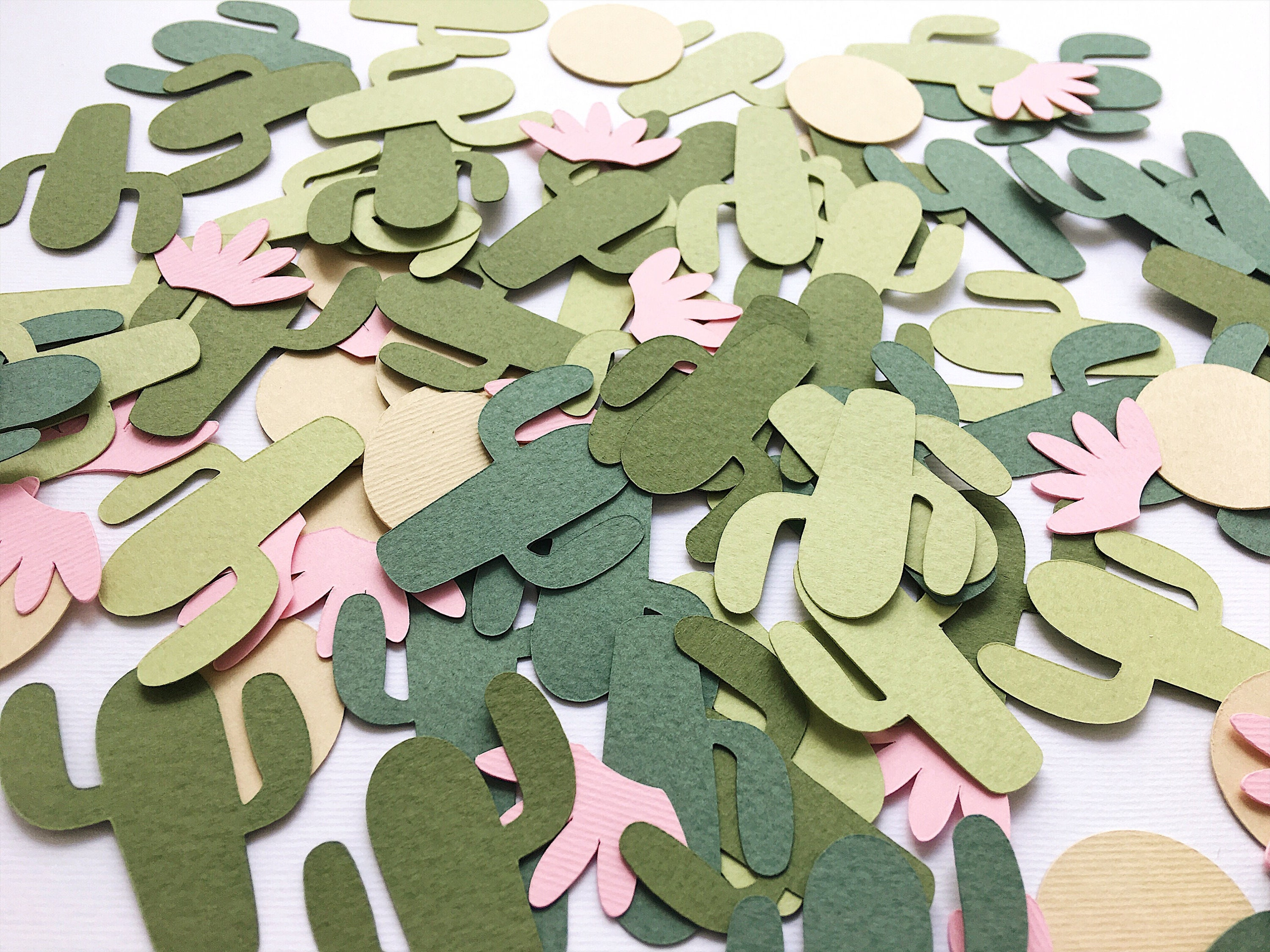 (15g) Papier Konfetti Party Dekoration Streukonfetti Tischdeko - Kaktus