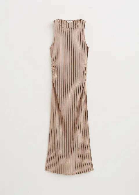 Jersey jurk met structuur roze (NUDE)