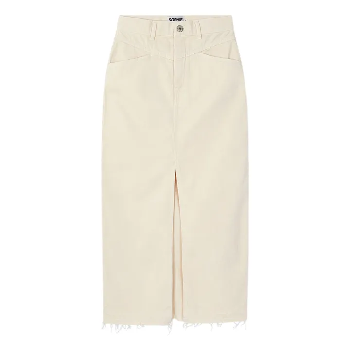 Sophie + Lucie Jupe Longue Denim | Ecru