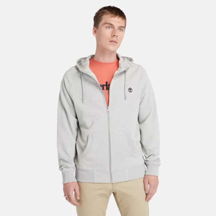Veste à capuche et envers bouclé Exeter pour homme en gris