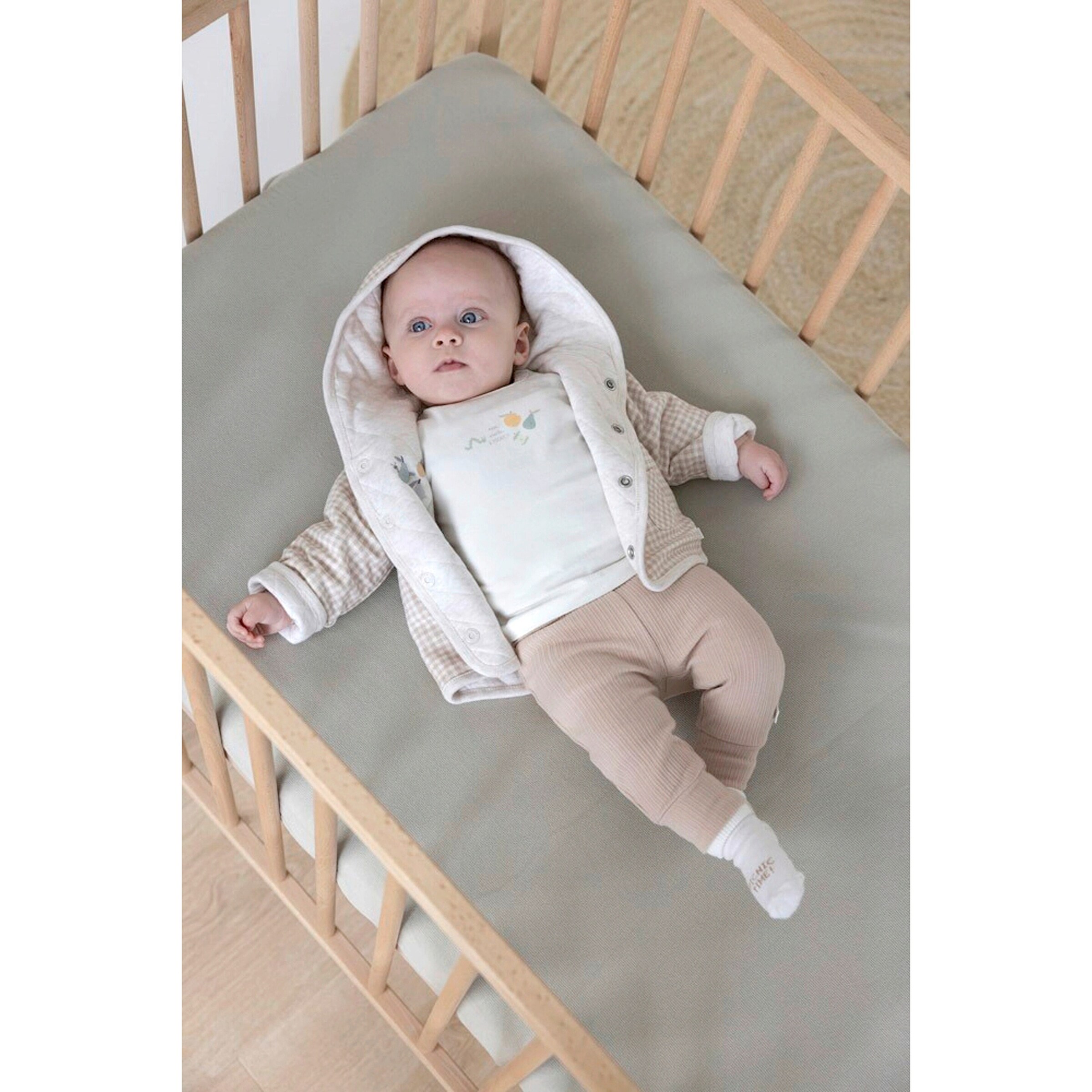 Feetje Wendejacke mit Kapuze gequiltet natur/beige