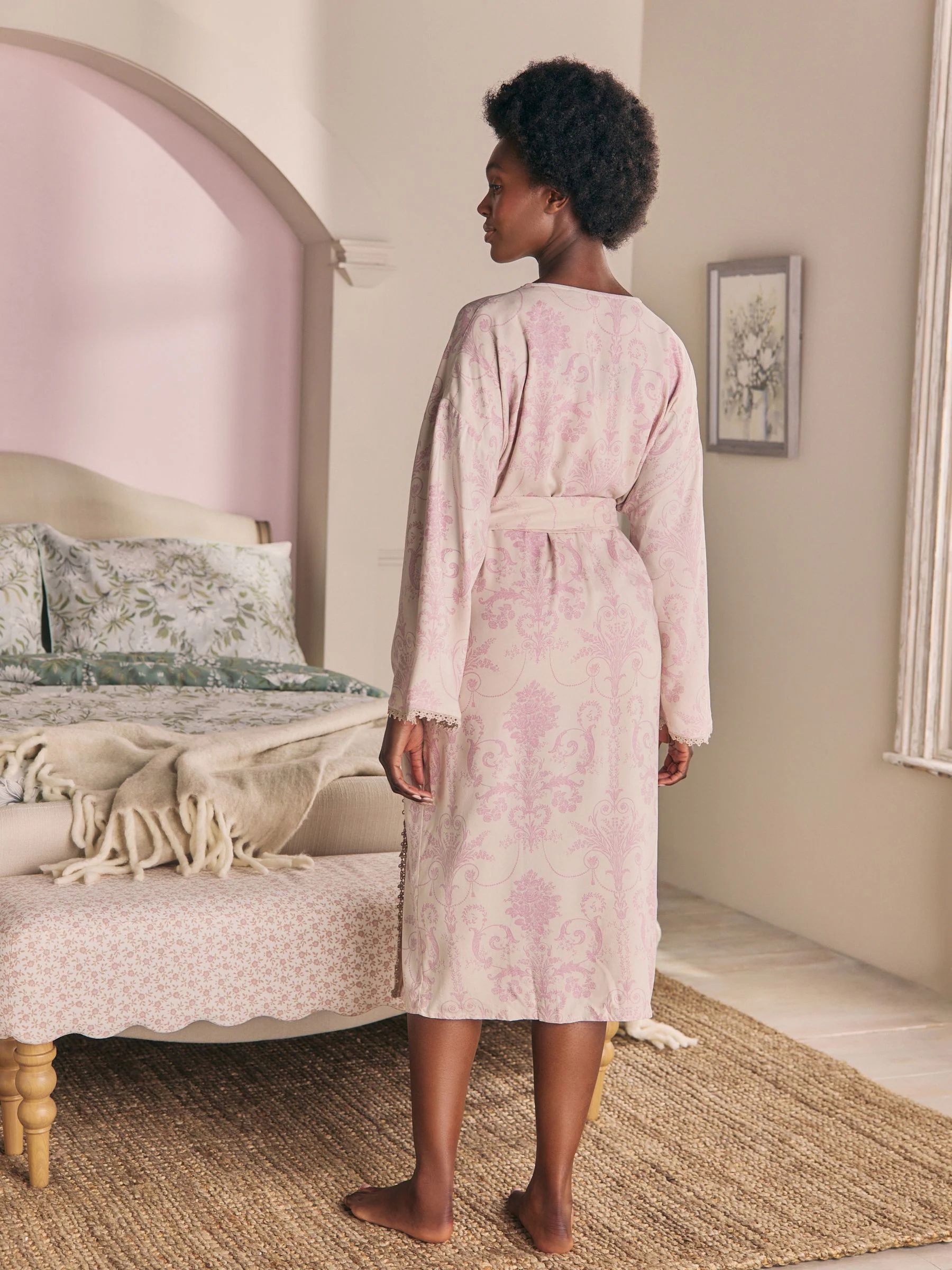 Lichtpaars - Laura Ashley Josette badjas