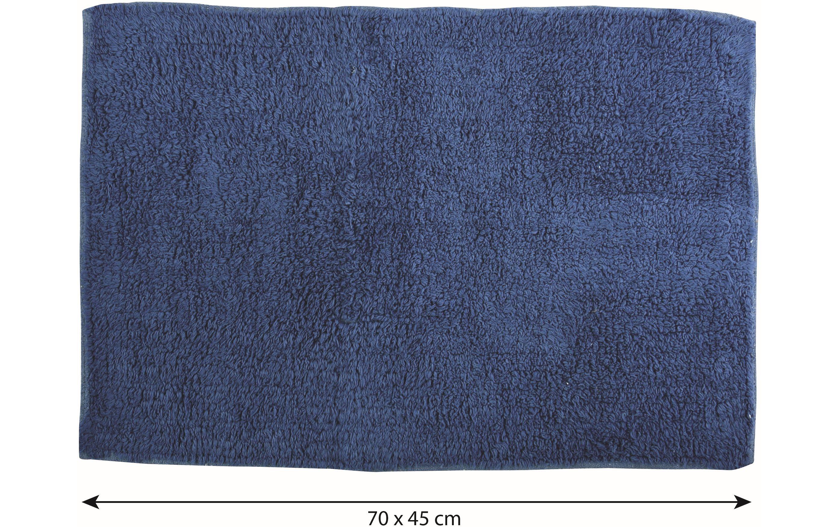 Badteppich Dalija 45 x 70 cm, DunkelblauBadematte aus hochwertiger Baumwolle
