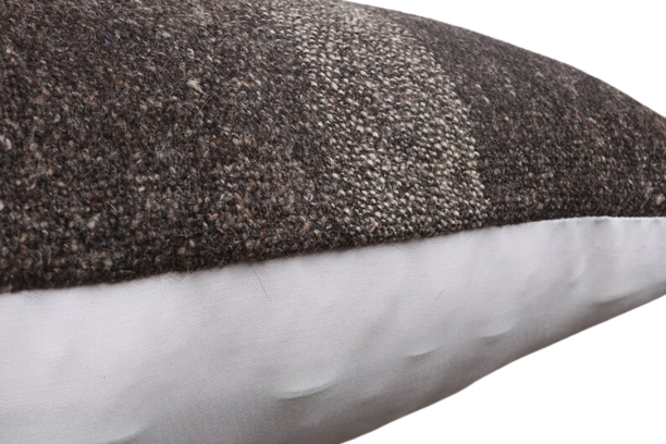 Kussen kelim Vintage 50x70 Stripe grey black