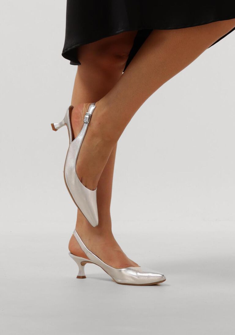 zilveren unisa sandalen jamal met