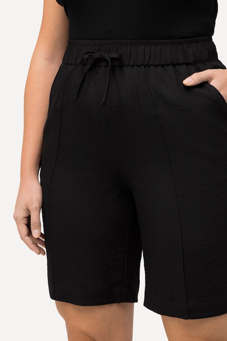 Shorts, weites Bein, Biesen, Elastikbund