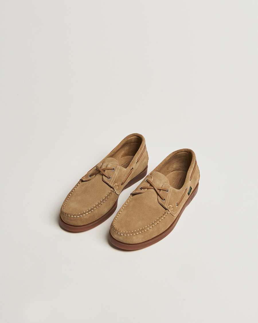 Paraboot Barth Boat Shoe Sand Suede