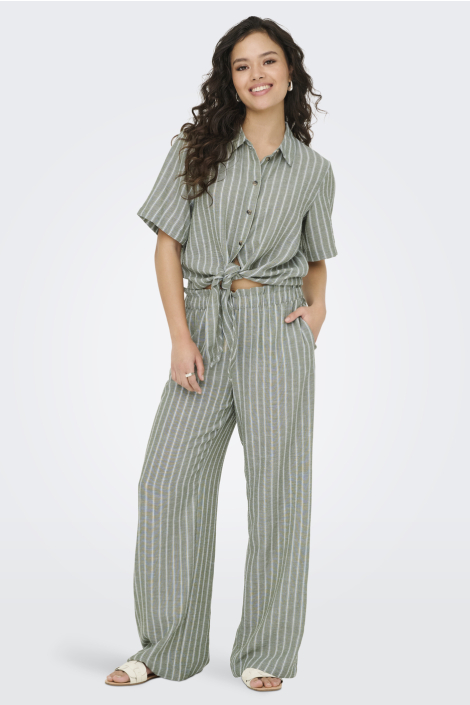 Jacqueline de Yong groene dames broek